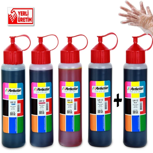 Hp , Epson, Canon, Brother Tanklı Yazıcı Eco Solvent Mürekkep Dolum Seti 5x500 Ml 35 000 Sf ürün görseli 1