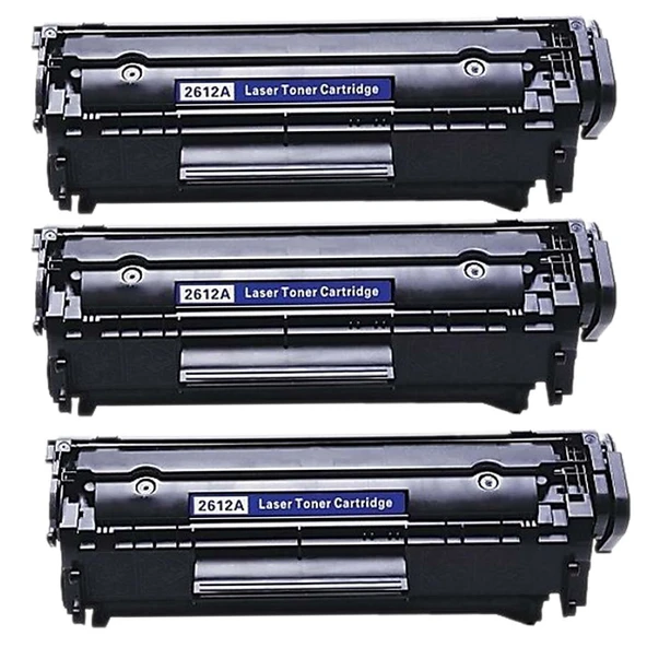 Perfection HP AİO 3030-3050 12A (Q2612A) Siyah Muadil Lazer Toner (3 ADET) ürün görseli 1