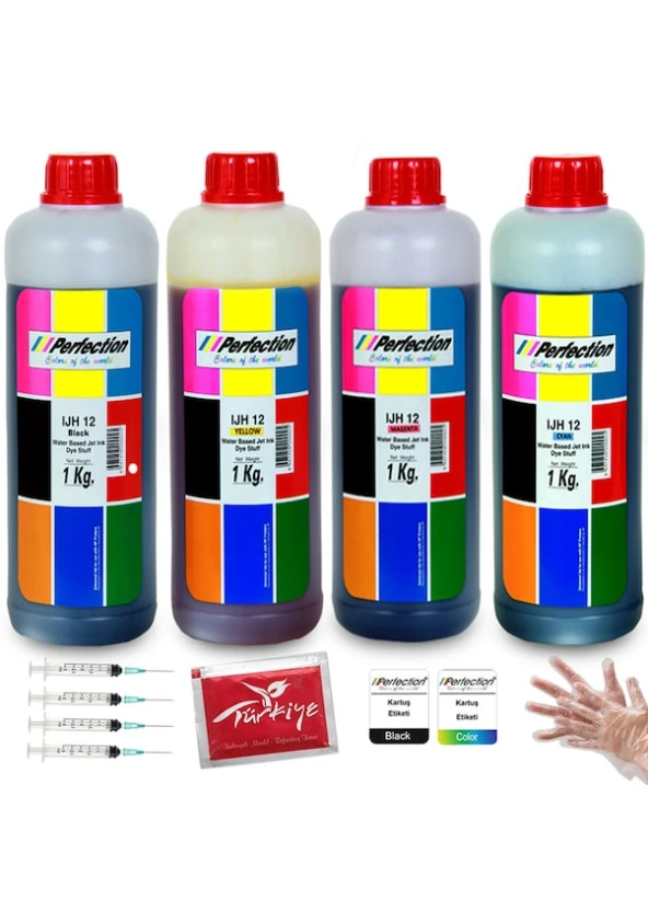 Perfection Epson T664 Tanklı Yazıcılar İçi̇n Mürekkep Seti̇ 4 x 1 Kg ürün görseli 1