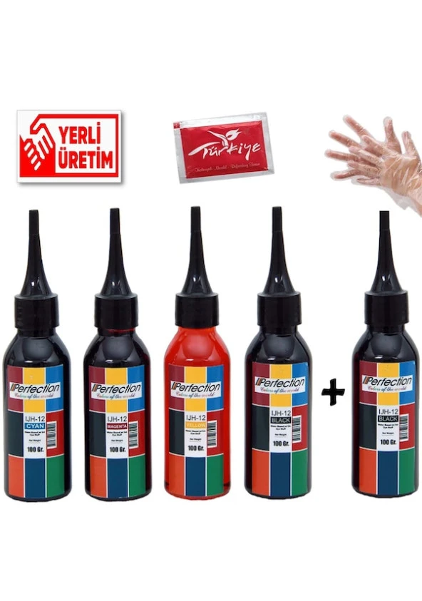 Perfection  Canon Yazıcılar İçin Işığa Dayanıklı Fotoğraf Mürekkebi 5x100 ML ürün görseli 1