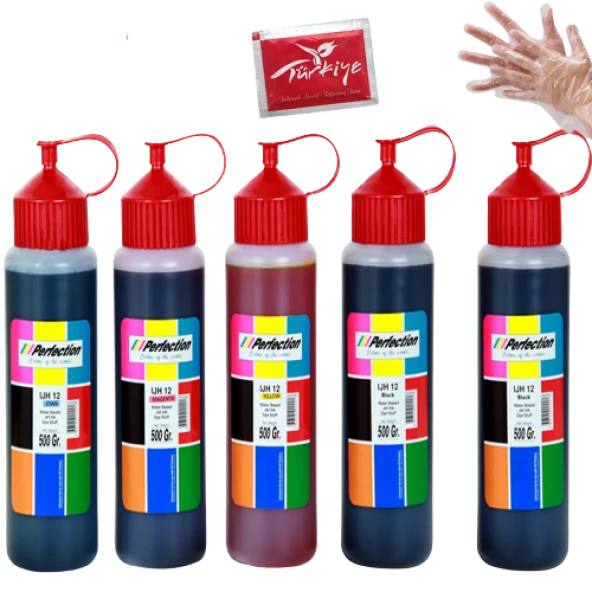 Perfection  HP Deskjet 1015 - 1016 - 1018 Kartuş Uyumlu Dolum Seti 5x500 ML ürün görseli 1