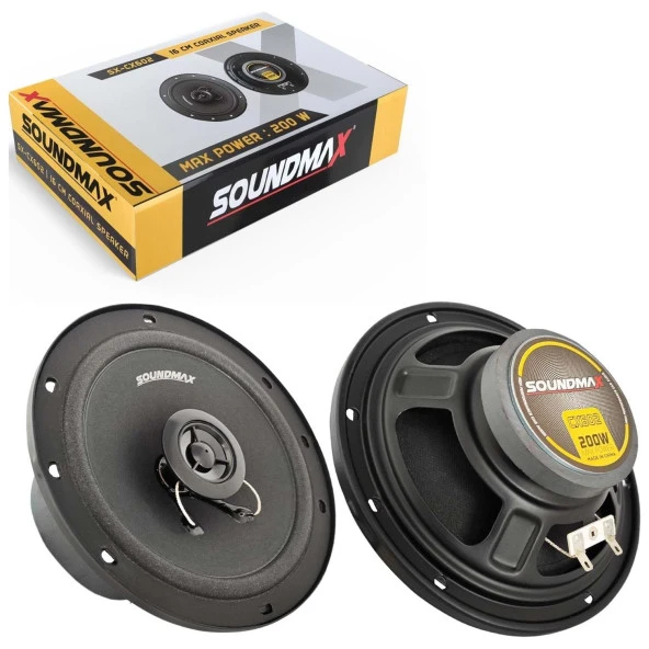 Soundmax Sx-cx602 Oto Hoparlör 16cm 200 Watt Tweeterli 2 Adet ürün görseli 1