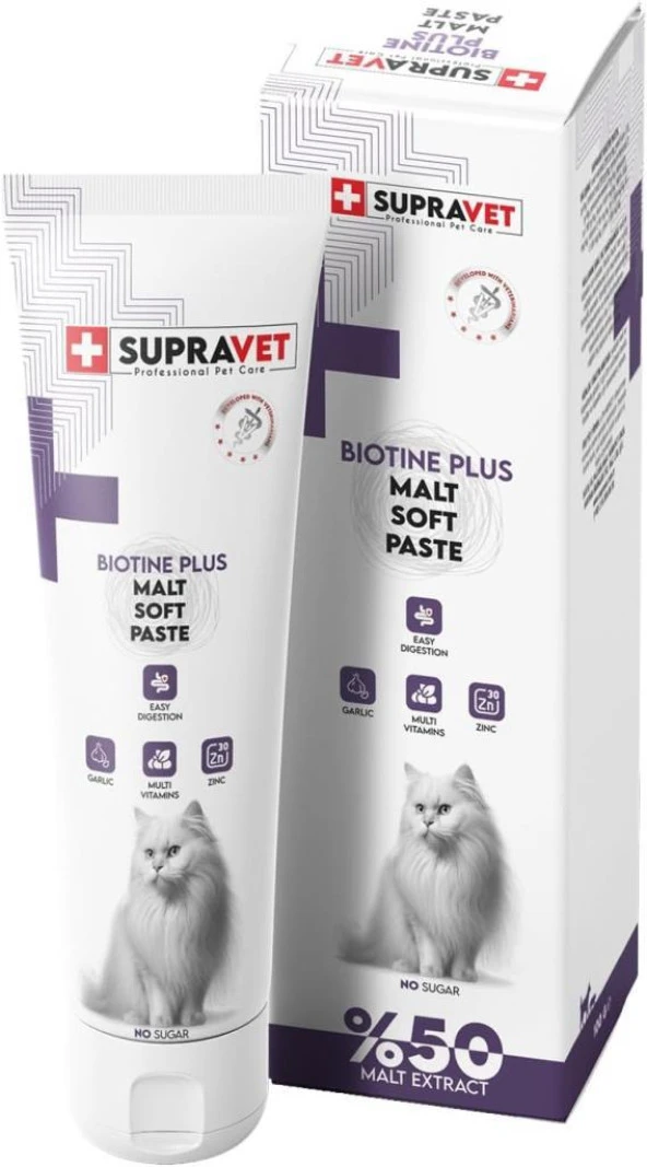 Supravet Biotine Plus Kedi Malt Soft Paste 100 Gr ürün görseli 1