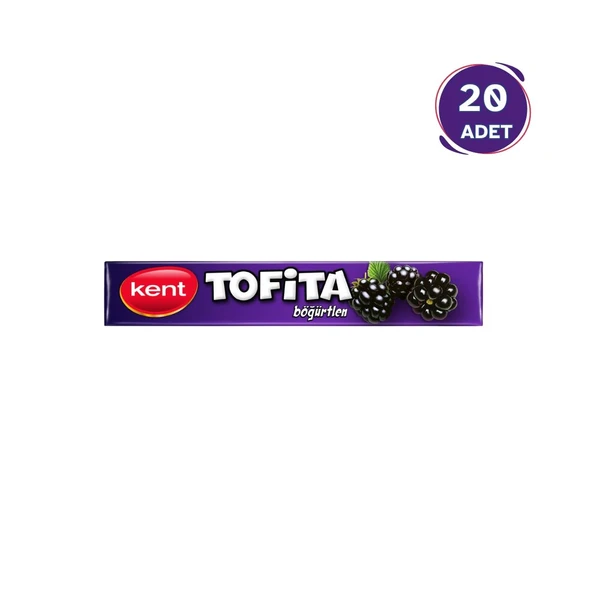 Kent Tofita Stick Şeker Böğürtlen 47gr (20'li Paket ürün görseli 1