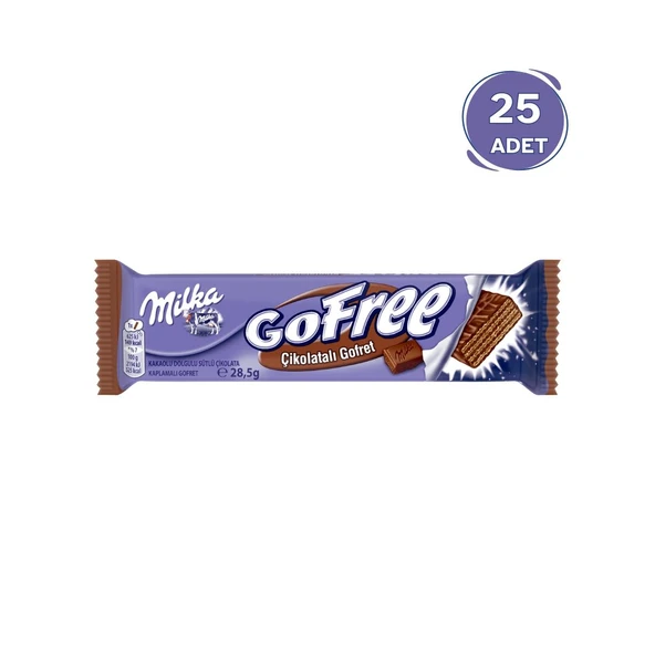 Milka Gofree Çikolatalı Gofret 28GR- 25 Adet ürün görseli 1