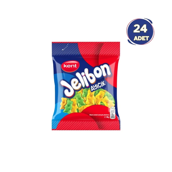 Jelibon Ayıcık Meyve Sulu Şekerleme 80 gr - 24'lü Paket ürün görseli 1