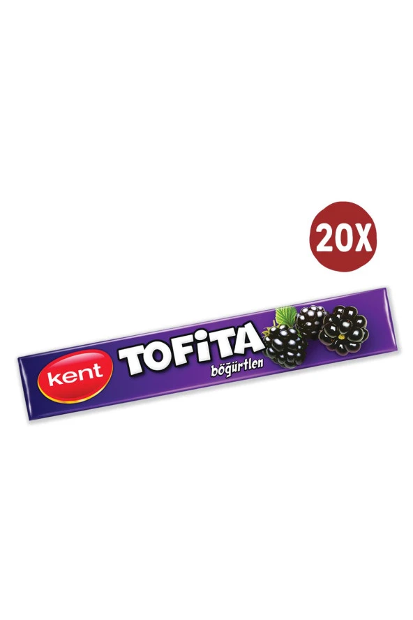 Kent Tofita Stick Şeker Böğürtlen 47gr (20'li Paket ürün görseli 1