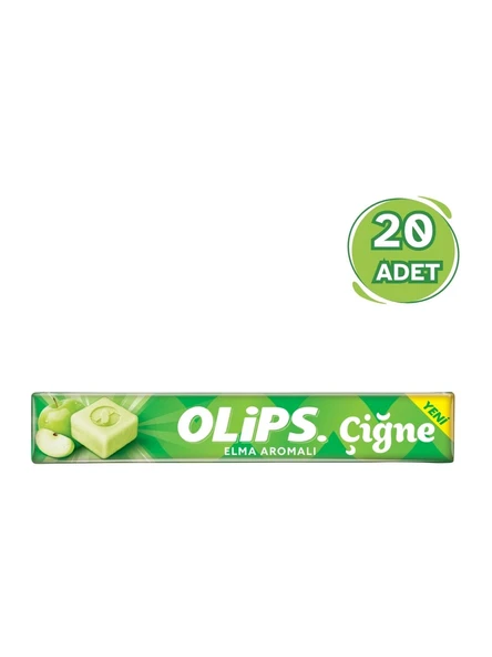 Olips Çiğne Elma Aromalı Ferahlatıcı Çiğnenebilir Şeker 47 gr - 20 Adet ürün görseli 1