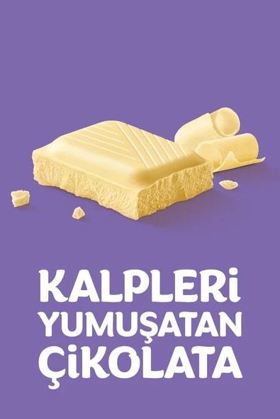 Milka Beyaz Çikolata 80gr - 6 adet - Resim 3