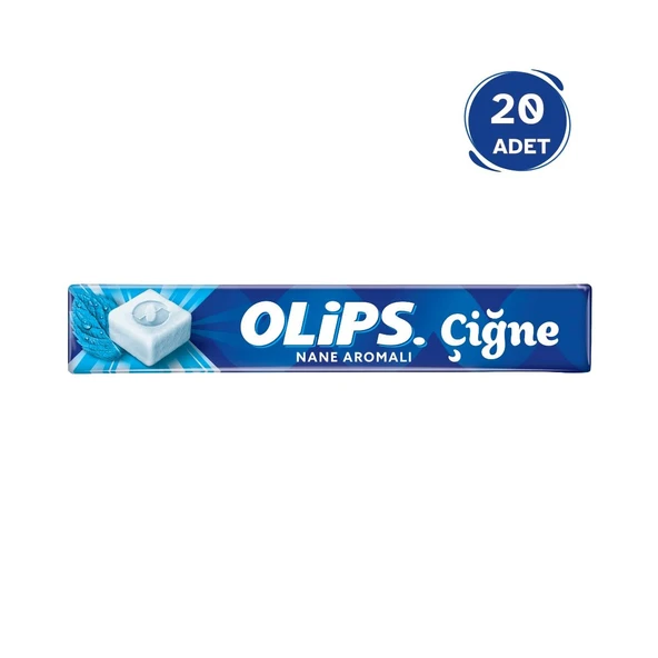 Olips Çiğne Nane Aromalı Ferahlatıcı Çiğnenebilir Şeker 47 gr - 20 Adet ürün görseli 1