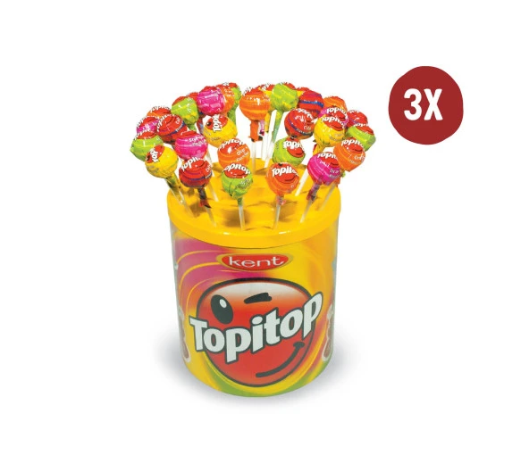 Kent Topitop Meyveli Kavanoz Şeker 120'li (3 Adet) ürün görseli 1
