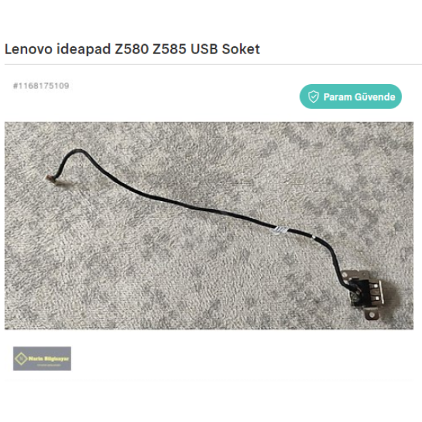 Lenovo ideapad Z580 Z585 USB Soket ürün görseli 1