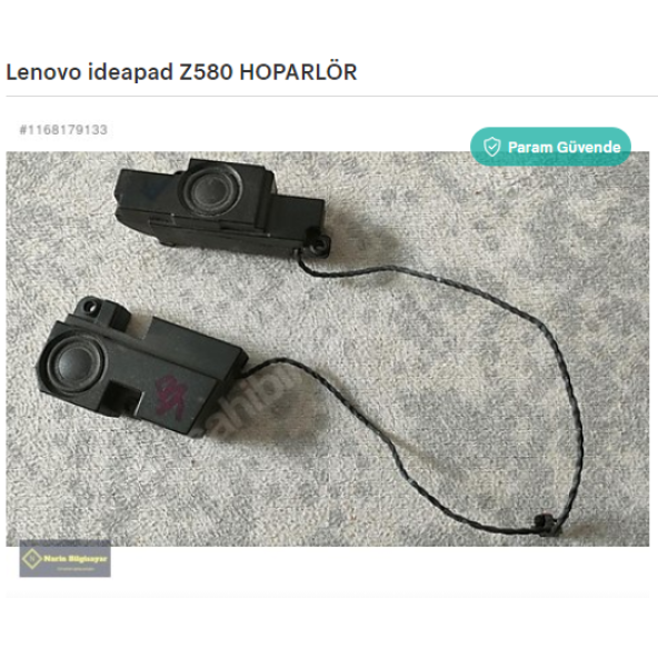 Lenovo ideapad Z580 Z585 HOPARLÖR ürün görseli 1