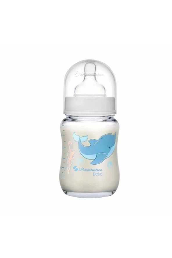 Yunus Balıklı Cam Bebek Biberonu 120 Ml ürün görseli 1