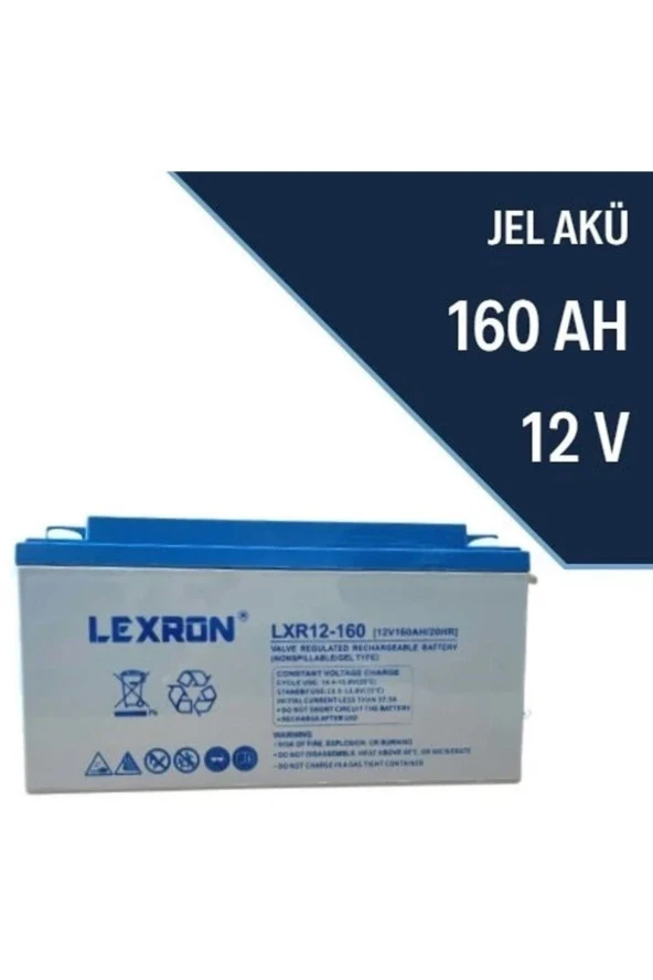 160 Amper 12 Volt Jel Akü - 160 Ah Jel Akü ürün görseli 1