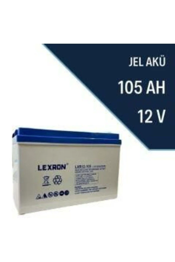 LEXRON 105 Amper Jel Akü ürün görseli 1