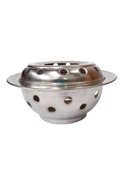 Turna Bakır Osmanlı Çaydanlık Isıtıcı 22 Cm Düz Nikel Turna4203-2 ürün görseli 1