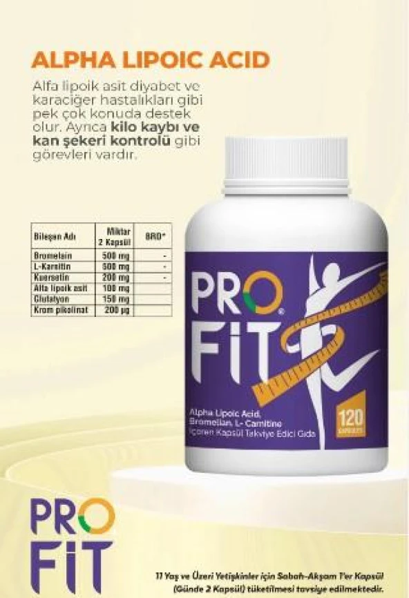 PROFİT TAKVİYE EDİCİ GIDA 120 KAPSÜL ürün görseli 1