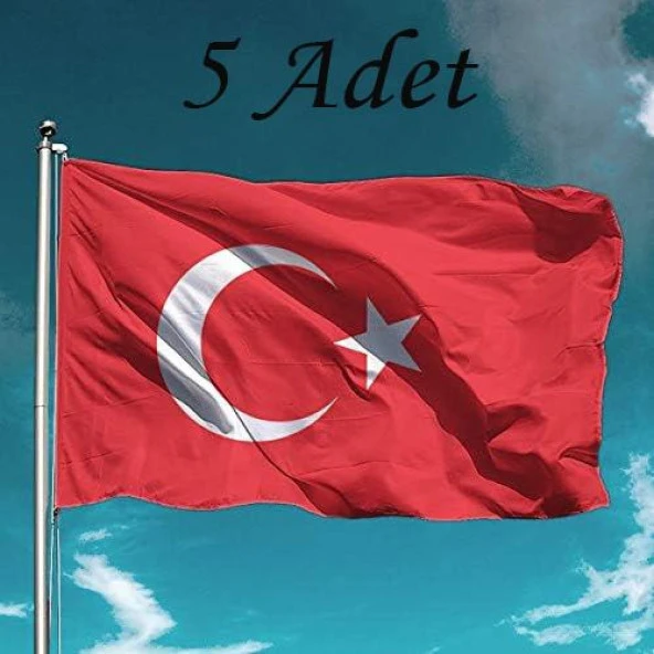 Türk Bayrağı 5 Adet Raşel Türk Bayrağı 70x105 ürün görseli 1