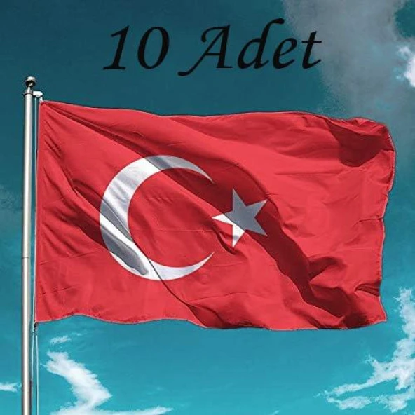 Türk Bayrağı 10 Adet Raşel Türk Bayrağı 70x105 ürün görseli 1