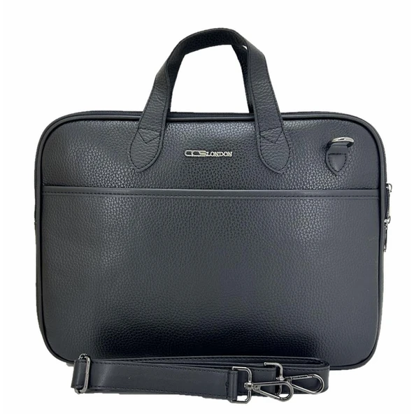 Ççs London 71454  Vegan Evrak Laptop Çantası 15 İnç Siyah ürün görseli 1