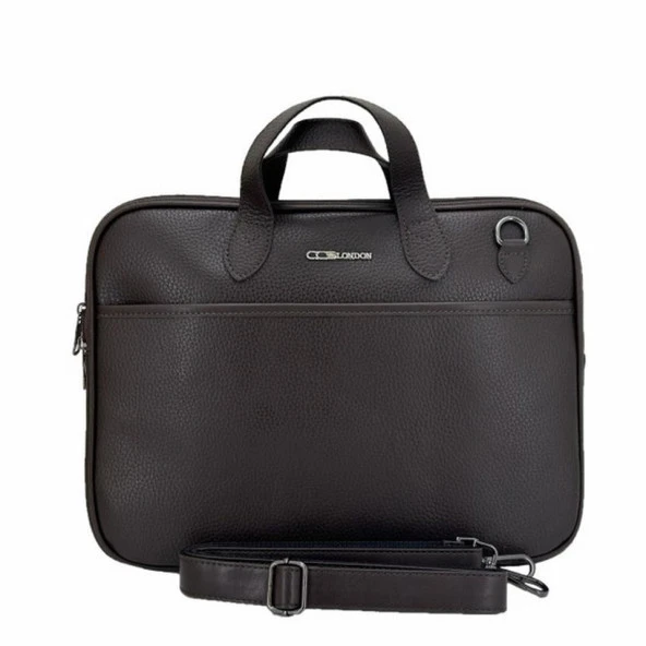 Ççs London 71455 Vegan Laptop Evrak Çantası 13 İnç Kahve ürün görseli 1
