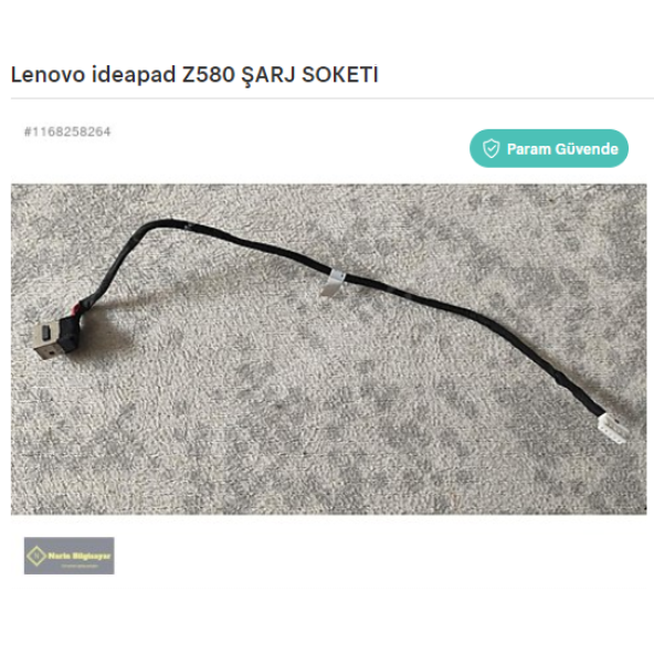 Lenovo ideapad Z580 Z585 ŞARJ SOKETİ ürün görseli 1