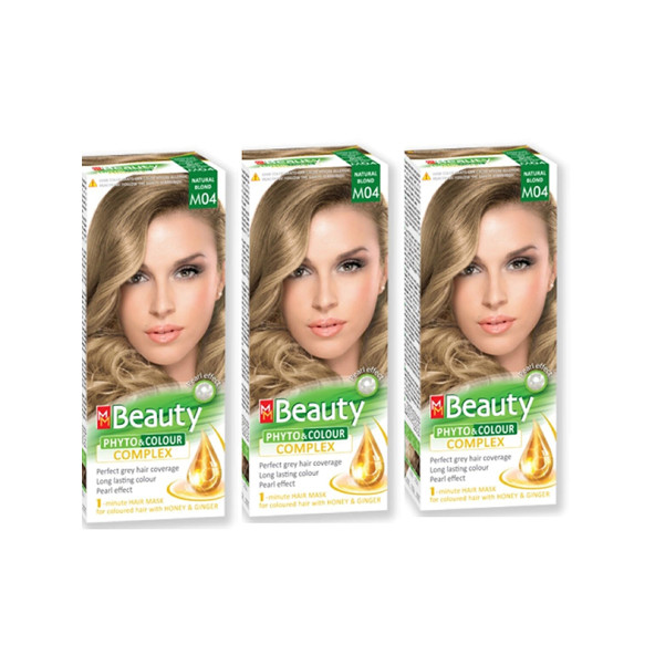 MM Beauty M 04 Doğal Sarı Kumral (Natural Blond) ÜÇLÜ SET ürün görseli 1