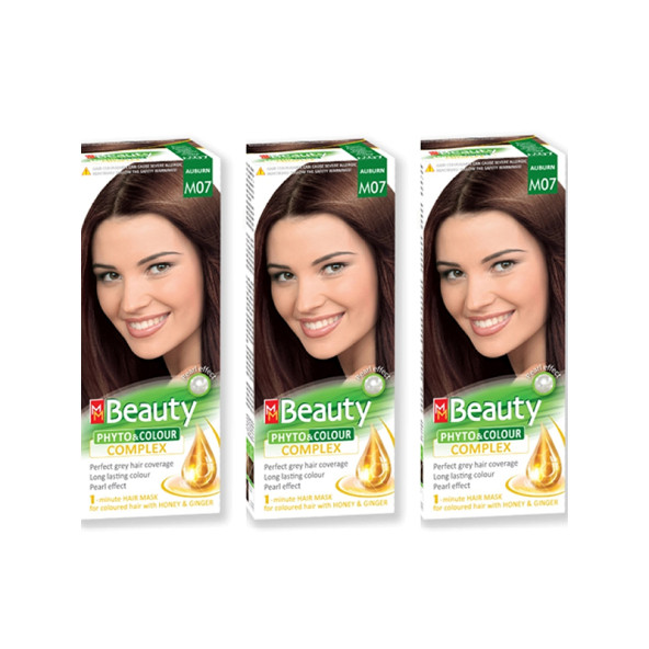 MM Beauty Saç Boyası M 07 Kestane (Aubum) ÜÇLÜ SET ürün görseli 1