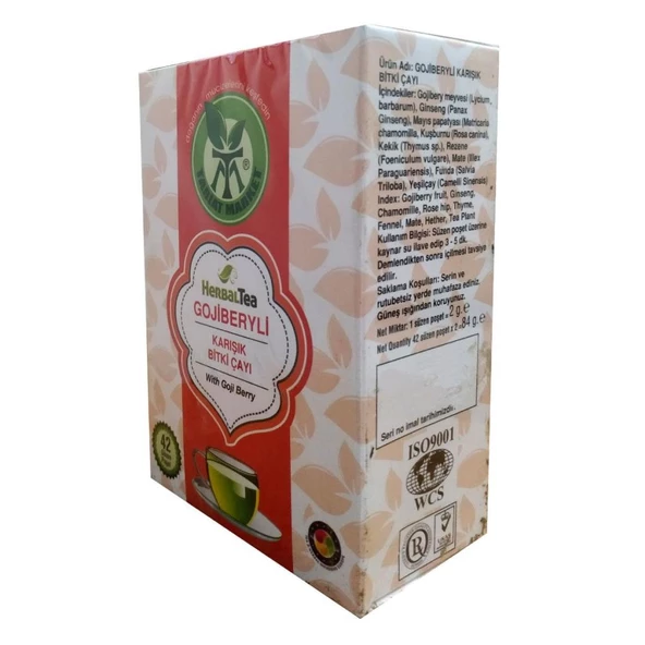 Tabiat Market Gojiberyli Karışık Bitki Çayı 42 Poşet Herbal Tea ürün görseli 1
