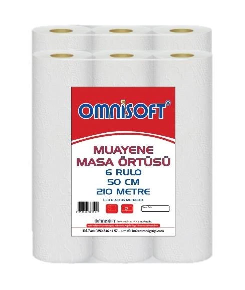 Omnisoft Extra Muayene Masa Örtüsü 50 cm 6 Rulo 210 mt ürün görseli 1