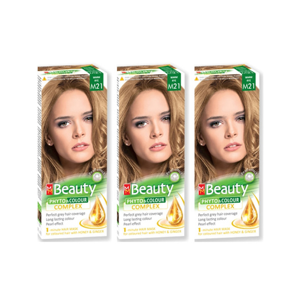 MM Beauty M 21 Doğal Küllü Platin (Worm Rey) ÜÇLÜ SET ürün görseli 1
