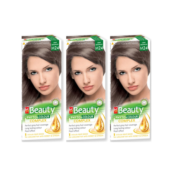 MM Beauty M 24 Küllü Kumral (Lıght Graphite) ÜÇLÜ SET ürün görseli 1