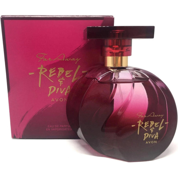 Avon Far Away Rebel Diva Kadın Parfüm Edp 50 Ml. Üçlü Set ürün görseli 1
