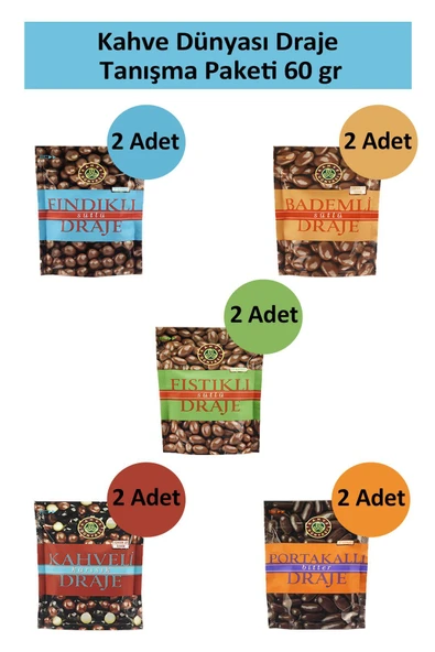 Kahve Dünyası Draje Tanışma Paketi  60 gr x 10 Adet ürün görseli 1