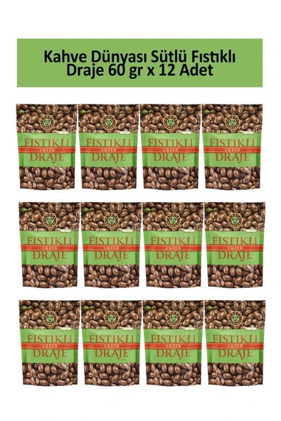 Kahve Dünyası Antep Fıstık Draje 60 gr x 12 Adet ürün görseli 1