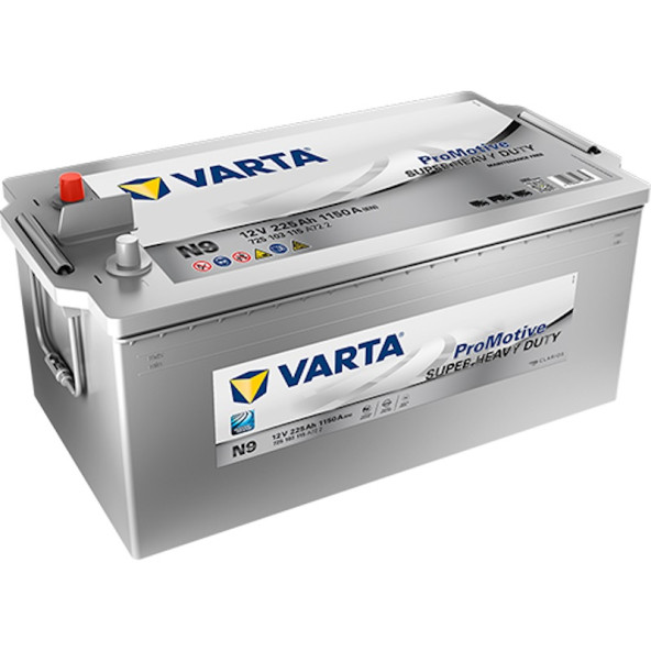 Varta 12V 225Ah N9 Silver Promotive Marin Ağır Ticari-2026 ürün görseli 1