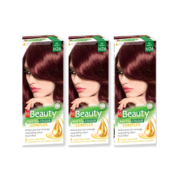 MM Beauty M 26 Kadife Kızıl (Red Velvet) ÜÇLÜ SET ürün görseli 1