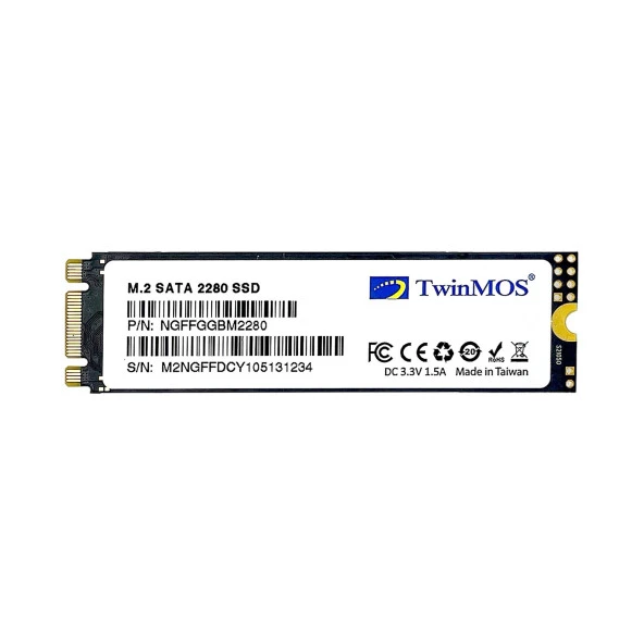 TwinMOS NGFFEGBM2280 256GB (580/550MB/s) M.2 2280 SATA3 SSD ürün görseli 1