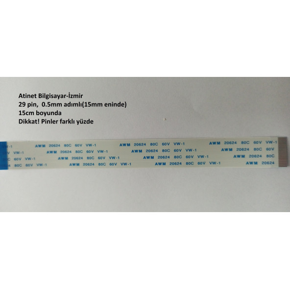 Awm 20624 80C 60V Vw-1 Flex Kablo 29 Pin 15Cm  29-0.5-15B ürün görseli 1