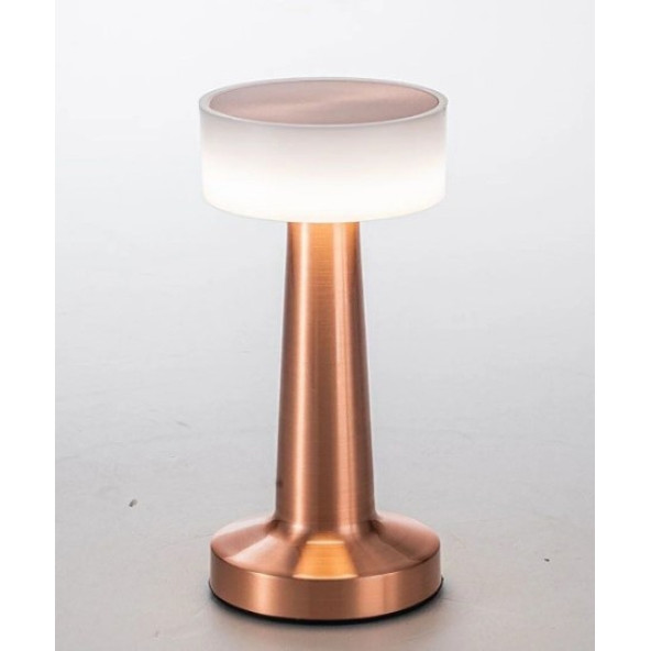 K2 Rose Gold Dokunmatik 3 Kademeli LED Masa Lambası ürün görseli 1
