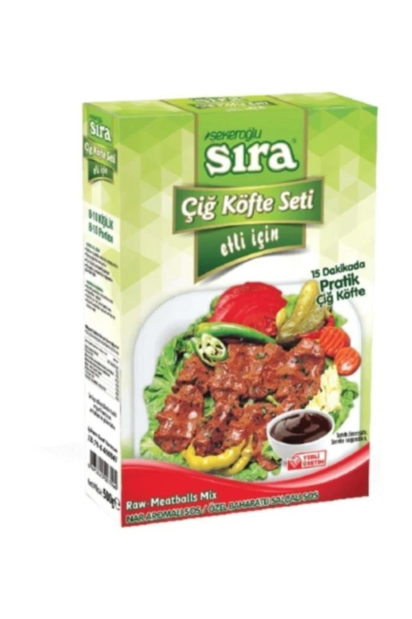 Şekeroğlu Sıra Etli Çiğ Köfte Seti ürün görseli 1