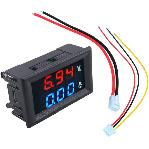 Dijital Volt-Ampermetre DC 0-100V 0-10A ürün görseli 1