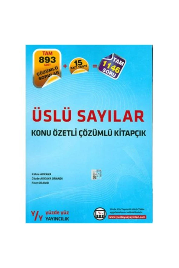 Üslü Sayılar Konu Özetli Çözümlü Kitapçık / ürün görseli 1