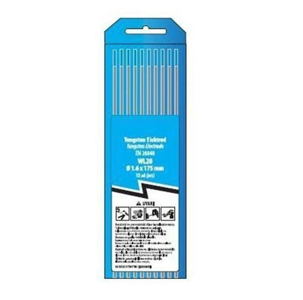 Trafimet WL20 Gök Mavi Lantanlı Tungsten Elektrot 10'lu Paket  1,6mm ürün görseli 1