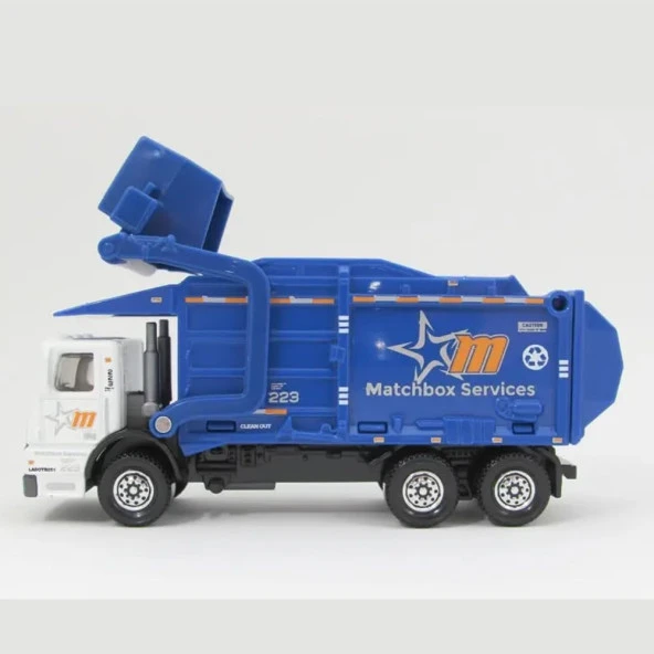 Matchbox Garbage King XL Working Rigs 9/16 [Blue]- HVV12 - Resim 4