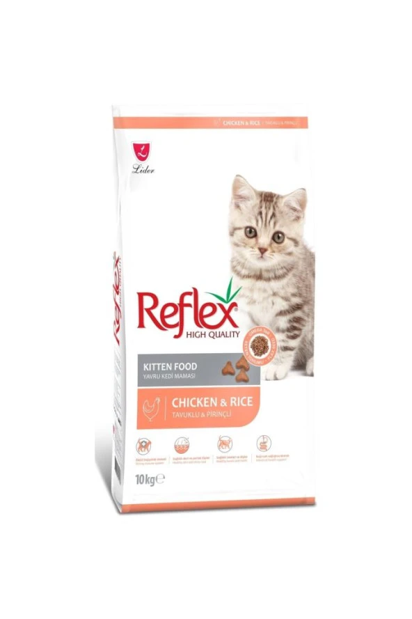 Reflex Kıtten Chıcken & Rıce Cat Food 10 kg ürün görseli 1