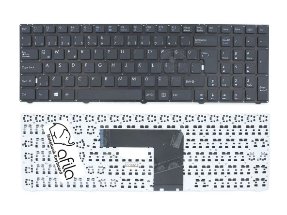 Medion Akoya 21 21(MD 99975 MSN 30020596) Notebook Klavyesi, Laptop Tuş Takımı Siyah TR ürün görseli 1