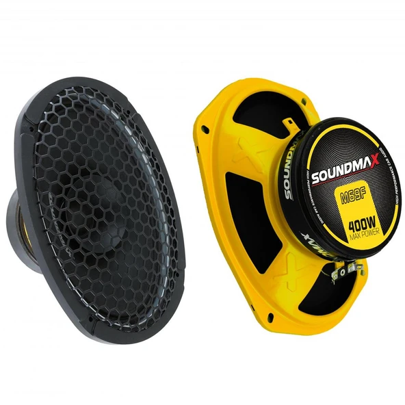 SOUNDMAX SX-M69F Oto Midrange Oval 6X9 İnç 400 Watt 2 Adet ürün görseli 1