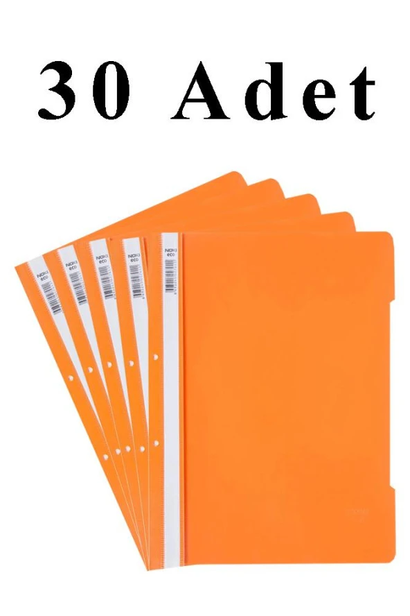 30 Adet A4 Turuncu Telli Dosya 1 Paket Ekonomik Kaliteli Telli Dosya Ofis Büro Okul ürün görseli 1